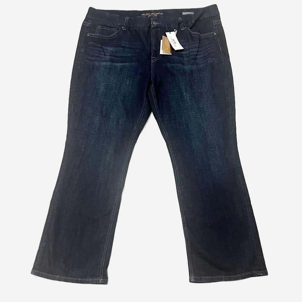 Seven7 Melissa McCarthy Slim Bootcut Jeans Dark Wash Size 24W